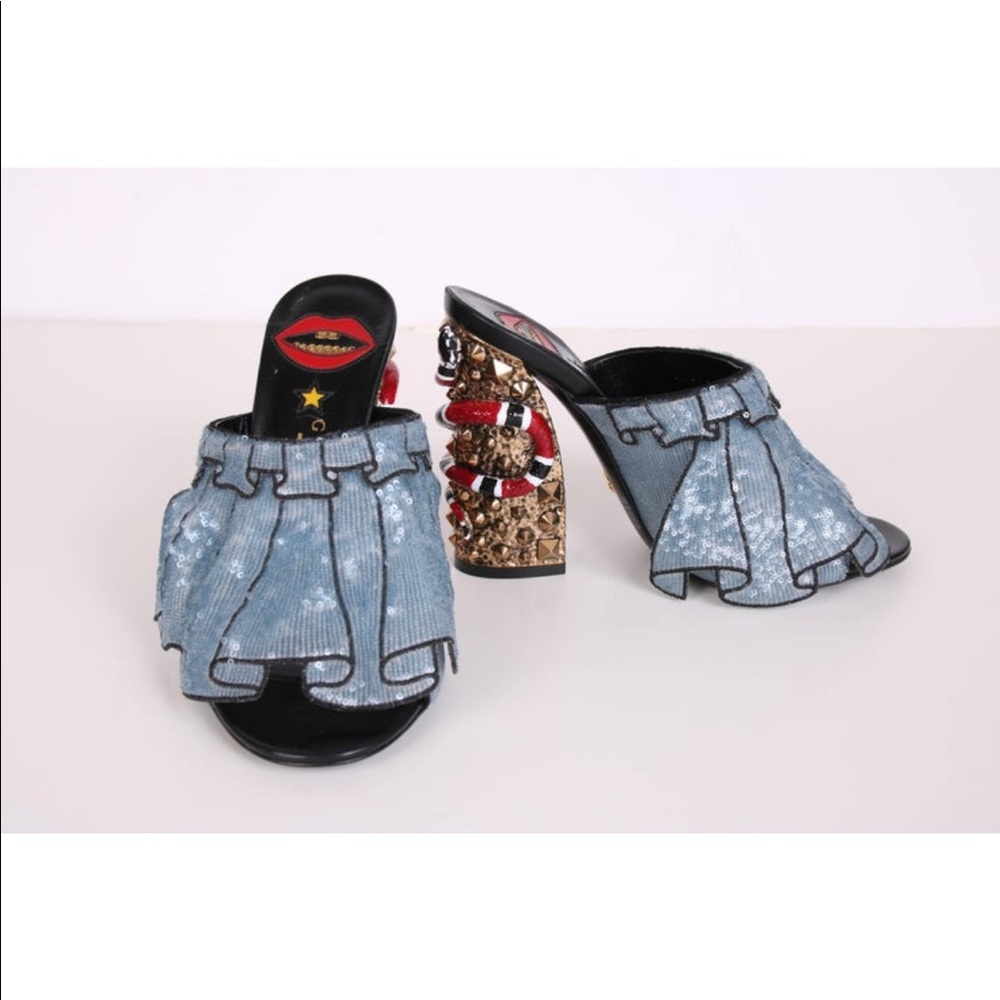 Gucci Owen Ruffle Heels. Nib - image 2